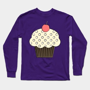 Cute Cartoon Cupcake Long Sleeve T-Shirt